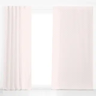 Dekovorhang Punkte Polkadot Rosa Beige