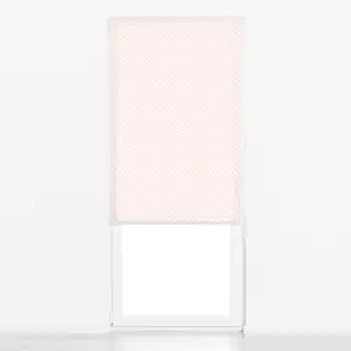 Raffrollo Punkte Polkadot Rosa Beige