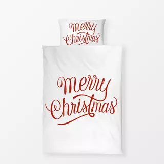 Bettwäsche Vintage Holidays Merry Red