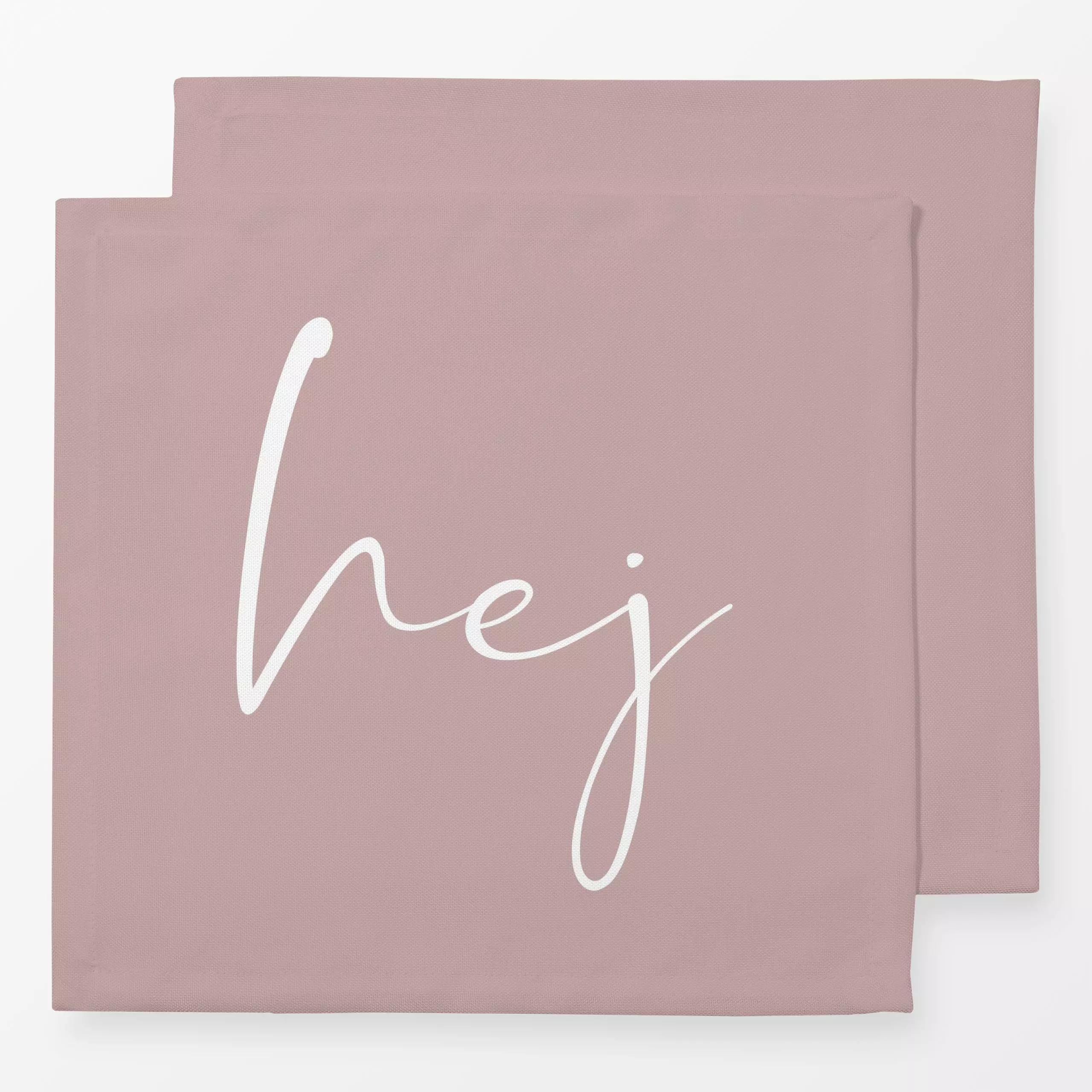 Servietten hej Rosa Altrosa - Liebe, Romantik & Pride, Sommer, Sprüche & Schriftzüge - von „Monika Strigel"; rosa, altrosa, ...