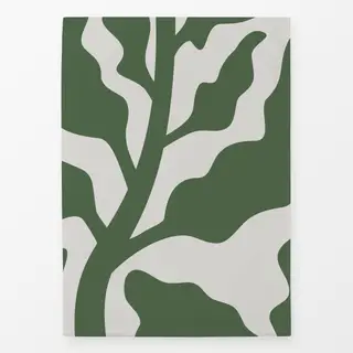 Geschirrtücher Abstraktes Blatt -  grün