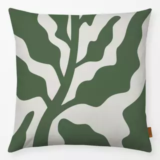 Kissen Abstraktes Blatt -  grün