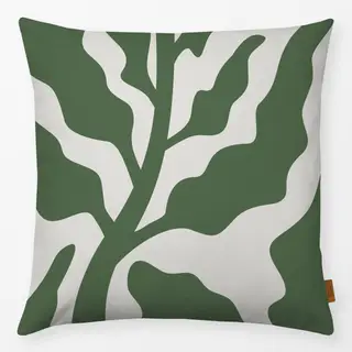 Kissen Abstraktes Blatt -  grün