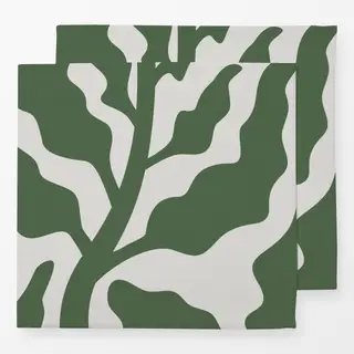 Servietten Abstraktes Blatt -  grün