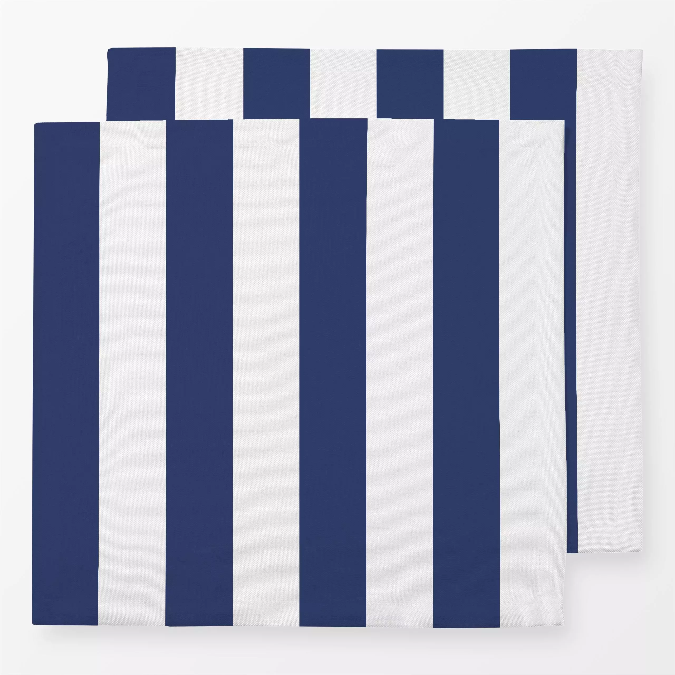 Servietten Breite Streifen Marineblau - Sommer, Symbole & Muster - von „Anna Petersen"; Muster, Blaugrau, Streifen, maritim,...