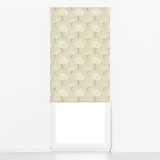 Raffrollo Margeriten Muster hellgrün