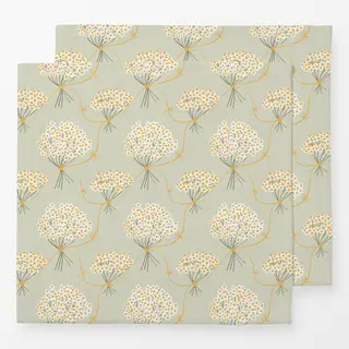 Servietten Margeriten Muster hellgrün