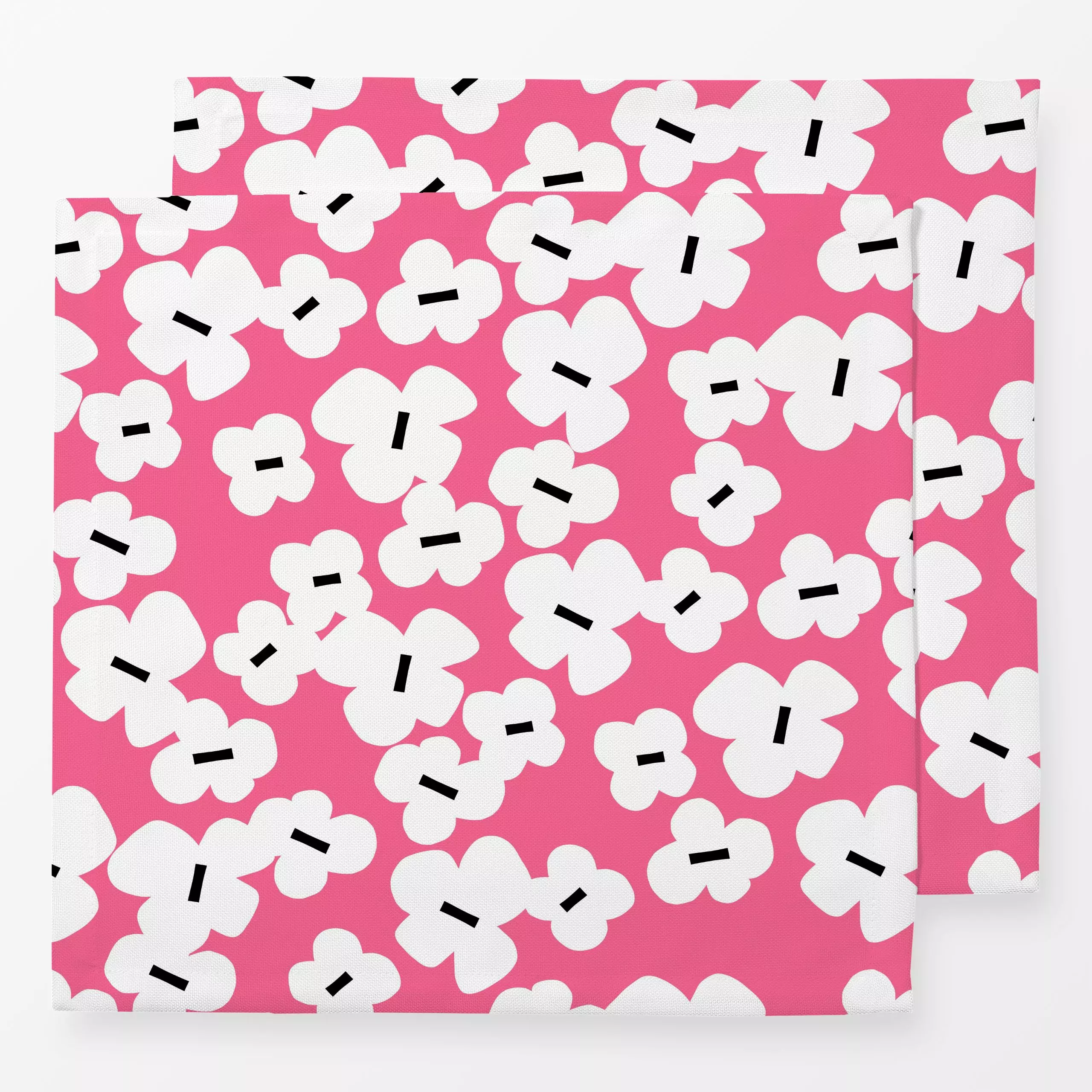 Servietten Fall Floral Pink - Blumen & Florales, Symbole & Muster - von „Lisa Jasmin Bauer"; Muster, abstrakt, Blumen, Abstr...