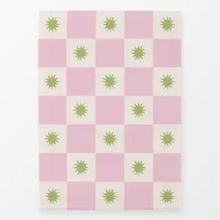 Geschirrtücher Schachbrettmuster mit Sonne