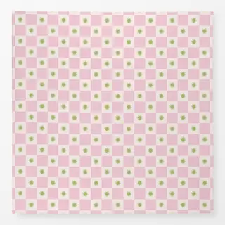 Tischdecke Schachbrettmuster mit Sonne