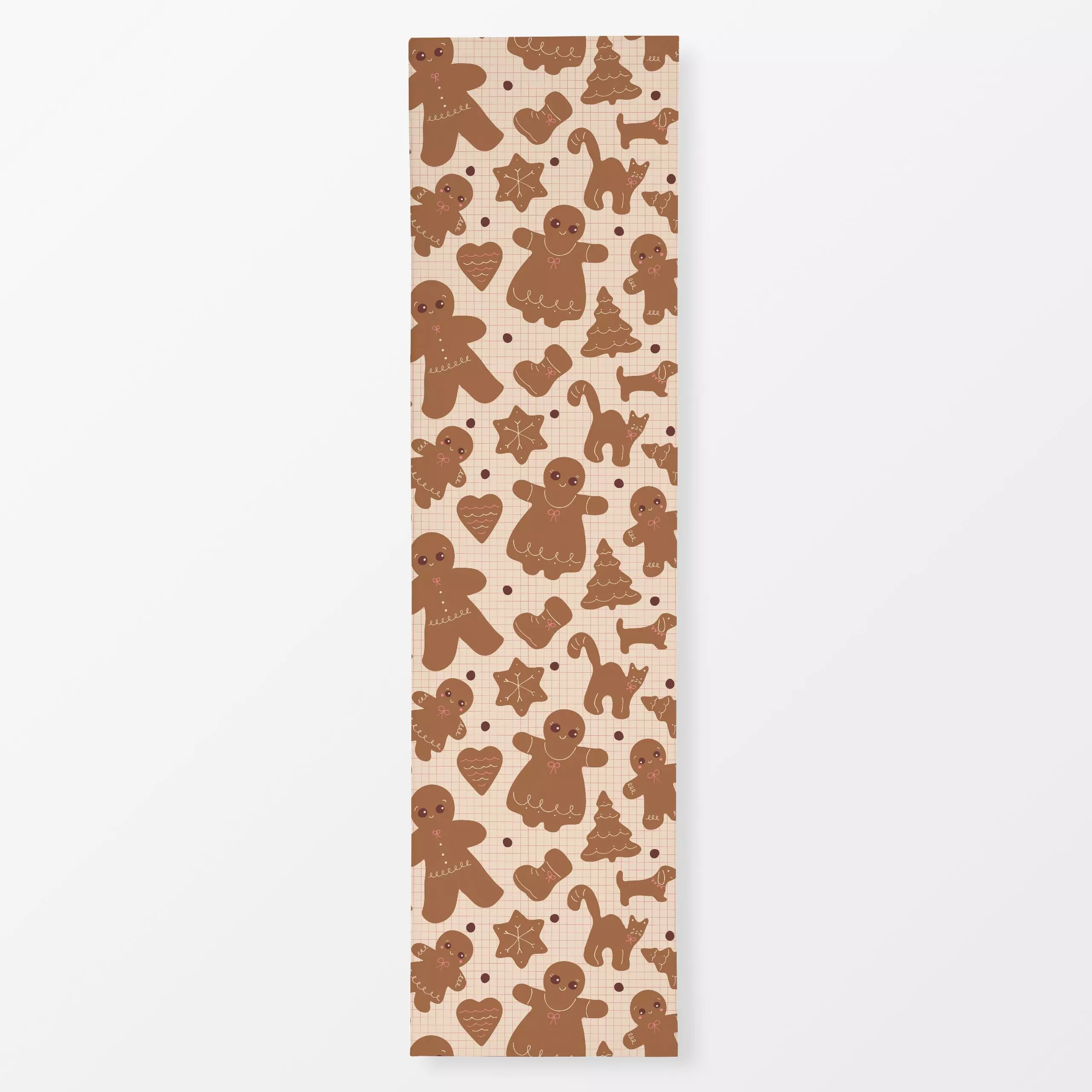 Tischläufer Lebkuchen Pattern vanille - Winter, Symbole & Muster, Küche, Essen & Trinken - von „Julia Schumacher"; Katze, Le...