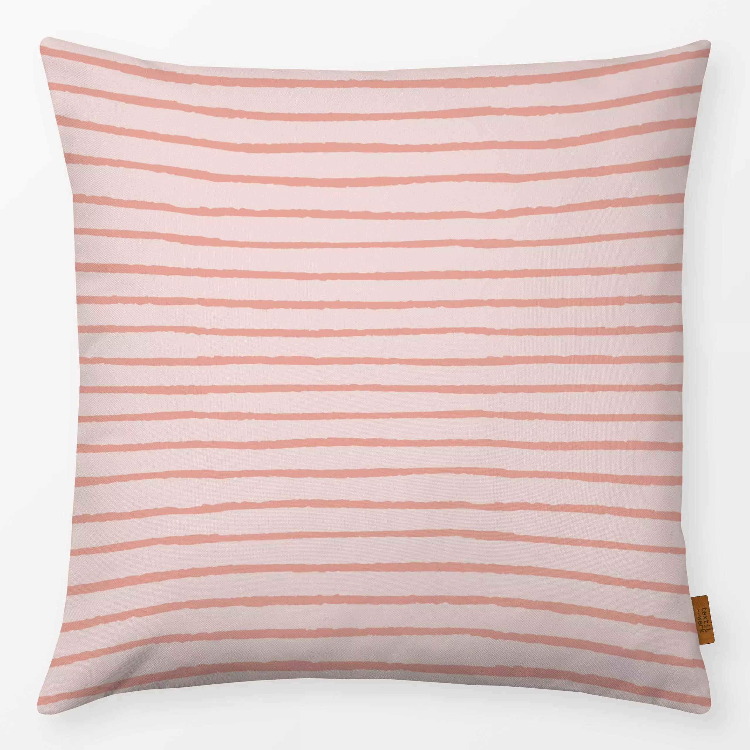 Kissen Stripes Streifen pink and rose - Frühling, Kinderzimmer & Motive für Kinder, Symbole & Muster - von „Kathrin Woo"; Mu...