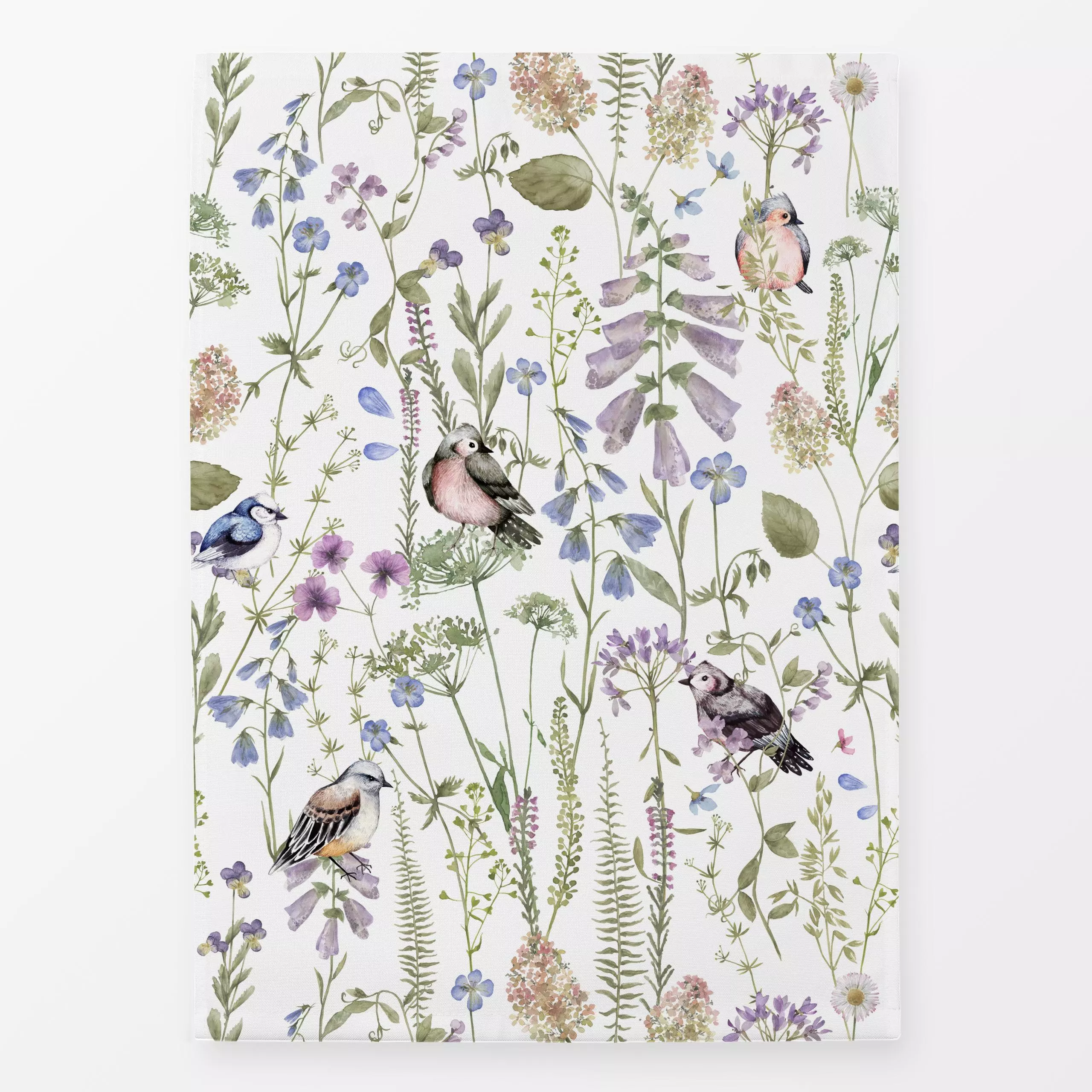 Geschirrtücher Wilde Wiese - Blumen & Florales, Pflanzen & Botanik - von „Uta Naumann"; skandinavisch, Blumen, Blüten, Wildb...