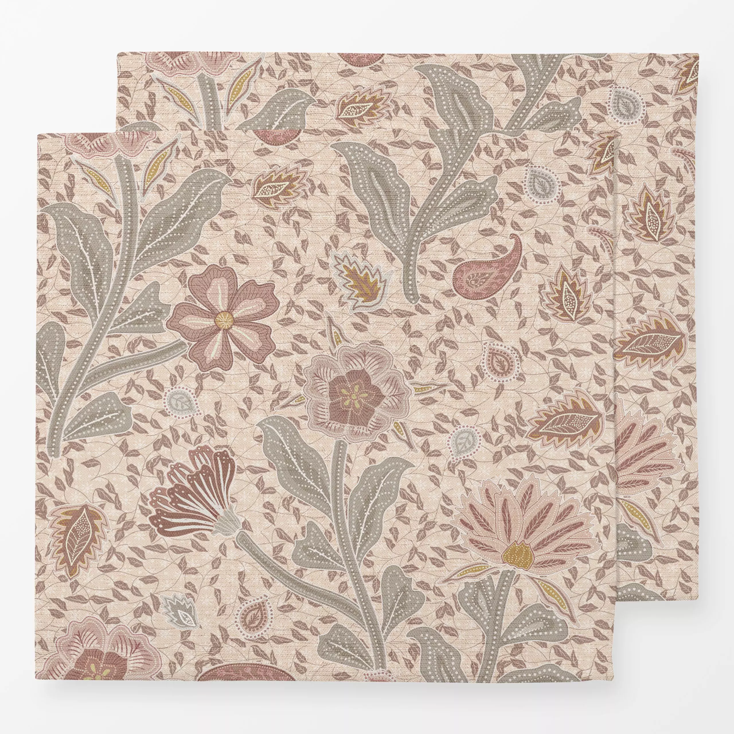 Servietten Cottage Herbst Blumen - Blumen & Florales, Pflanzen & Botanik - von „Bloomery Decor"; Trockenblumen, Sommerblumen...