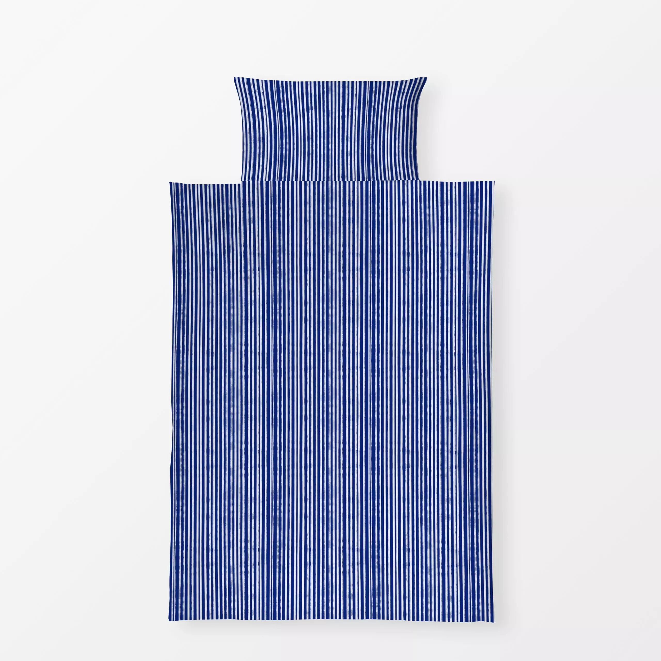 Bettwäsche Indigobeige blue lines - Symbole & Muster - von „Eda Şahin"; marrakesch, marrokko, boho, Linien
