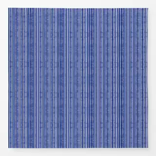 Tischdecke Indigobeige blue lines