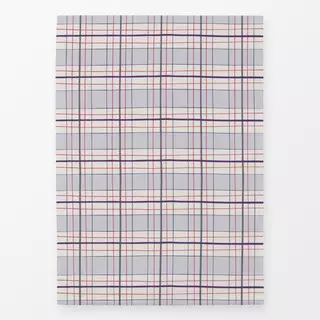 Geschirrtuch Kariert 01 blau rot