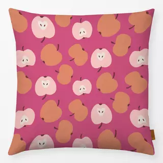 Kissen Äpfel pink
