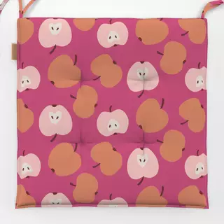Sitzkissen Äpfel pink