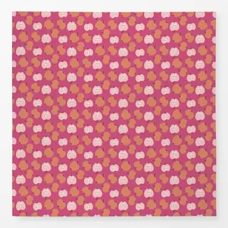 Tischdecke Äpfel pink