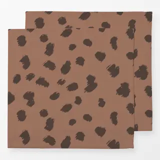 Servietten Wild Cat Brushstrokes puce