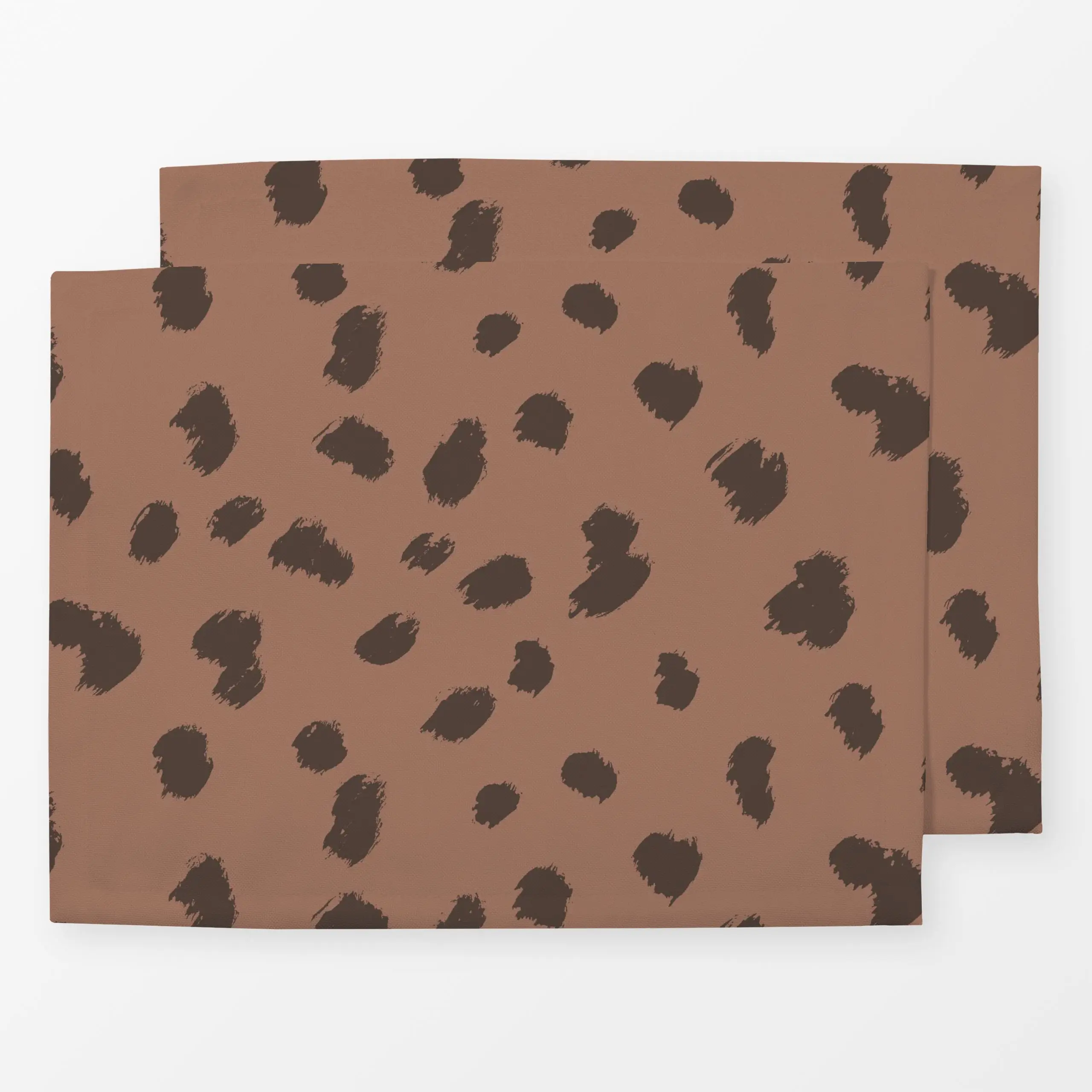 Tischset Wild Cat Brushstrokes puce - Tiere, Symbole & Muster - von „Julia Schumacher"; abstrakt, Pinselstrich, Leo, Wildkat...