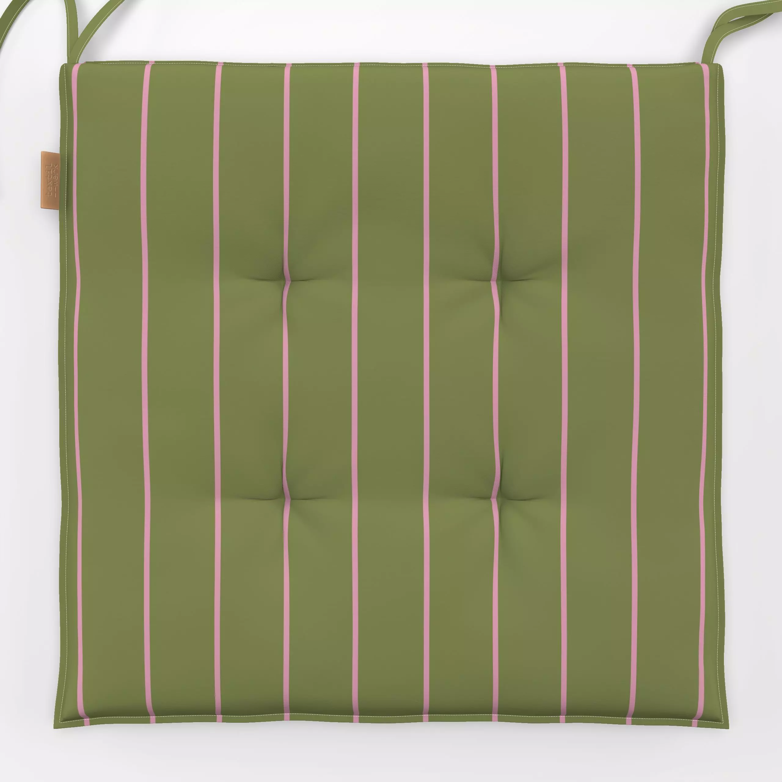 Sitzkissen Streifen grün - Symbole & Muster - von „Julia Schumacher"; Streifen, senkrecht, Streifenmuster, olive, olivegruen...