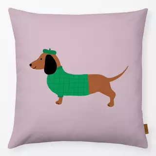 Kissen Dackel mit Pullover