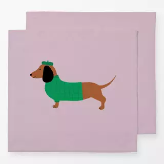 Servietten Dackel mit Pullover