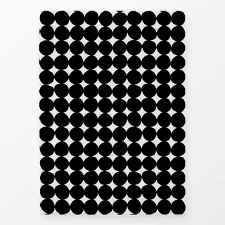 Geschirrtücher Organische Kreise Schwarz