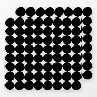 Servietten Organische Kreise Schwarz