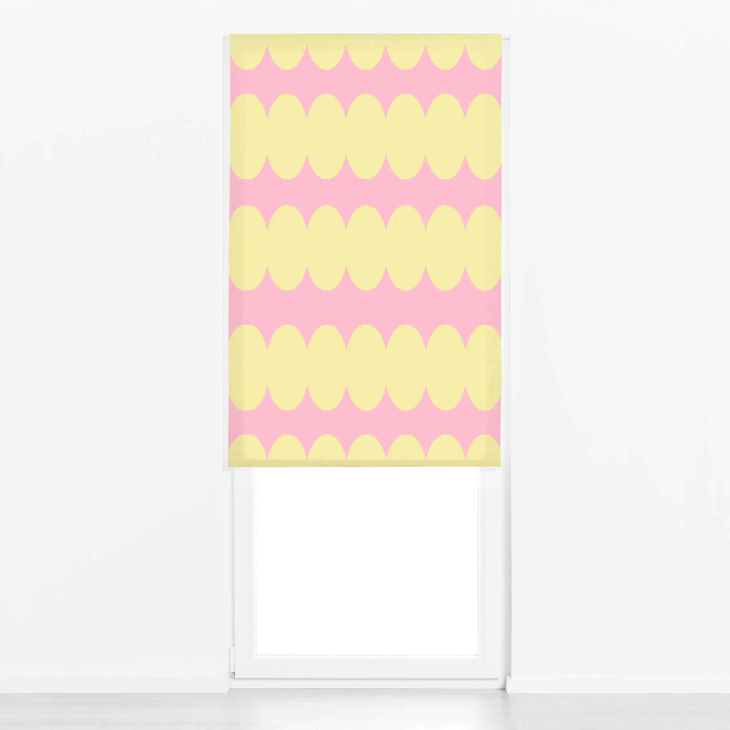 Raffrollo Urban Summer Shapes - Frühling, Sommer, Symbole & Muster - von „Ines Keck"; Streifen, Sommer, summer, organisch, S...