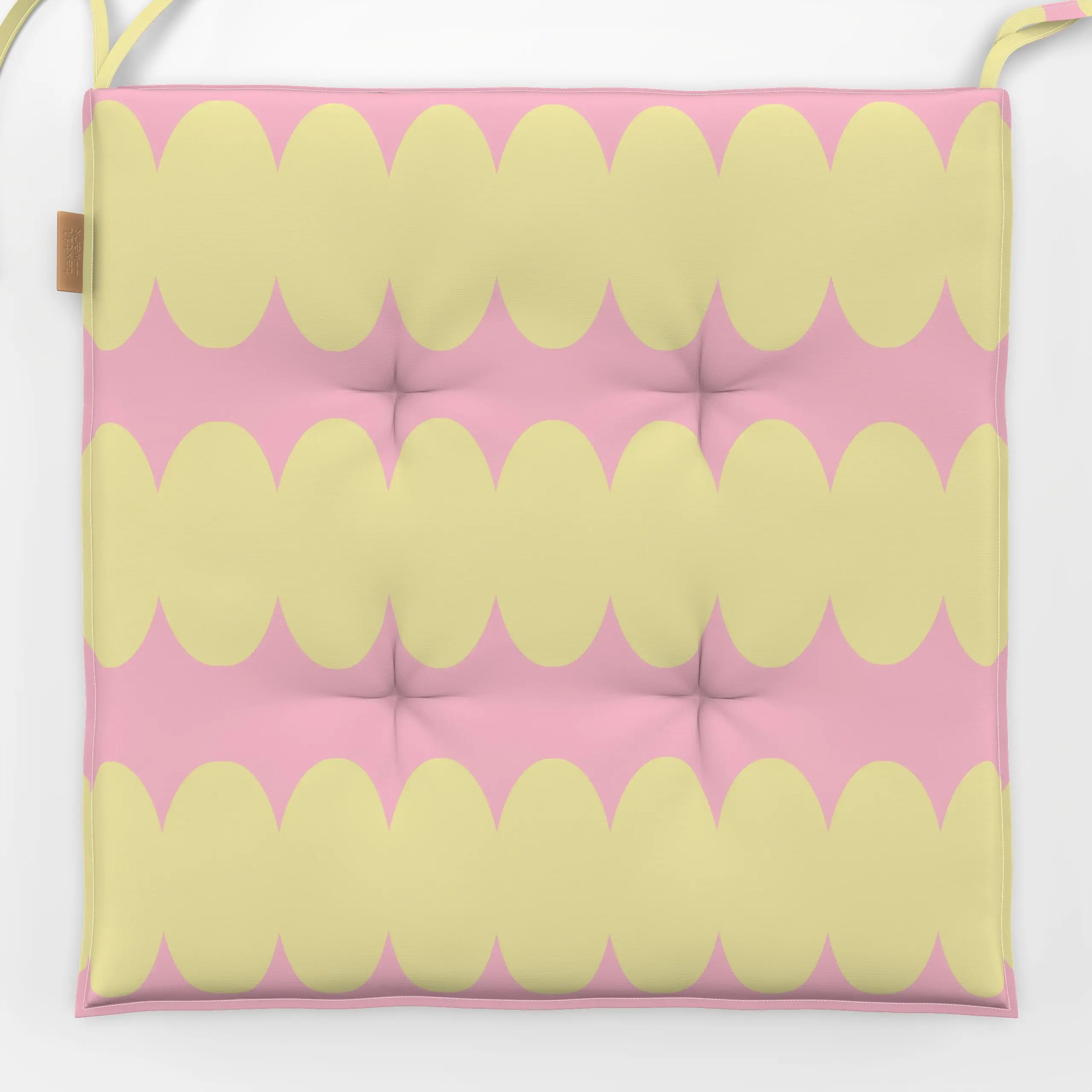 Sitzkissen Urban Summer Shapes - Frühling, Sommer, Symbole & Muster - von „Ines Keck"; Streifen, Sommer, summer, organisch, ...