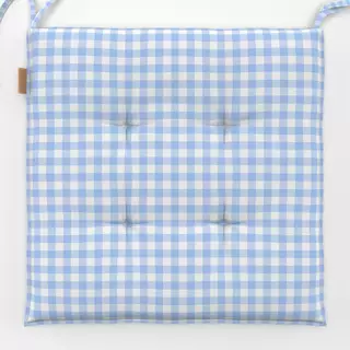 Sitzkissen Soft Checks blue