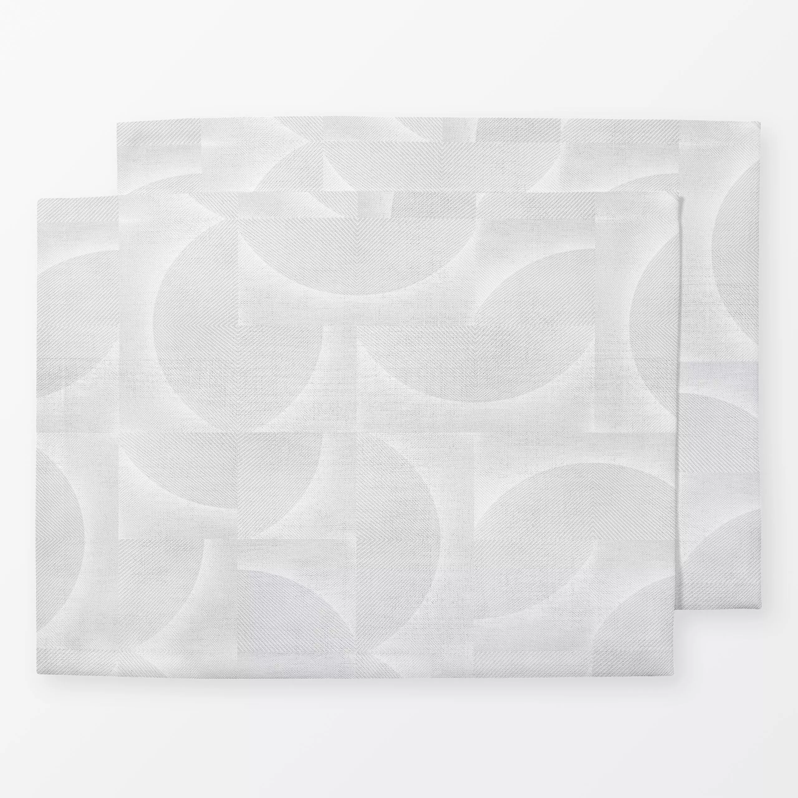 Tischset Scandi bogen grau, gemustert, von Bloomery Decor