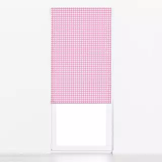 Raffrollo Mistletoe Gingham Rosa