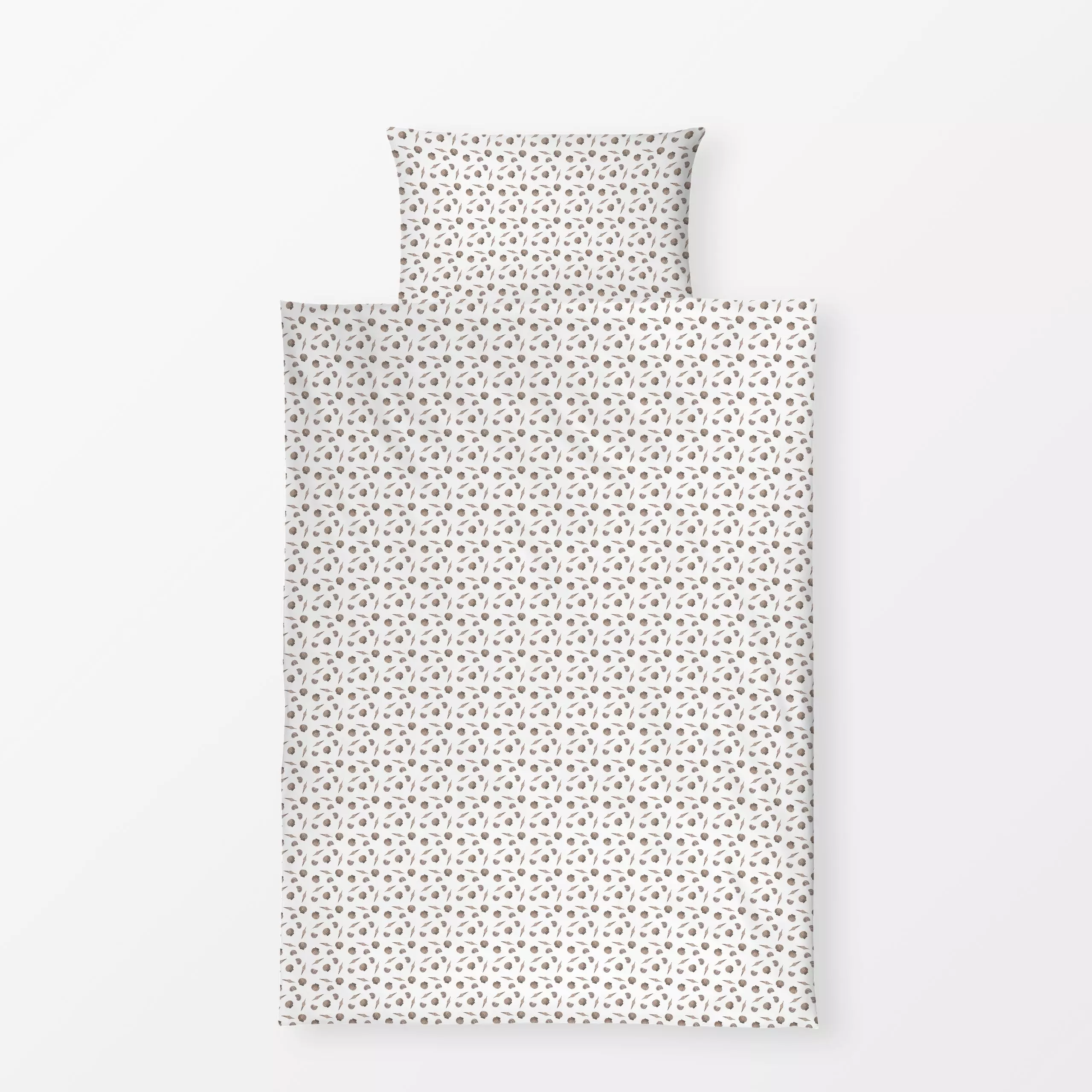 Bettwäsche Muster Muscheln - Sommer, Symbole & Muster - von „Kerstin Ax"; Muster, Natur, Illustration, Meer, Strand, Sommer,...