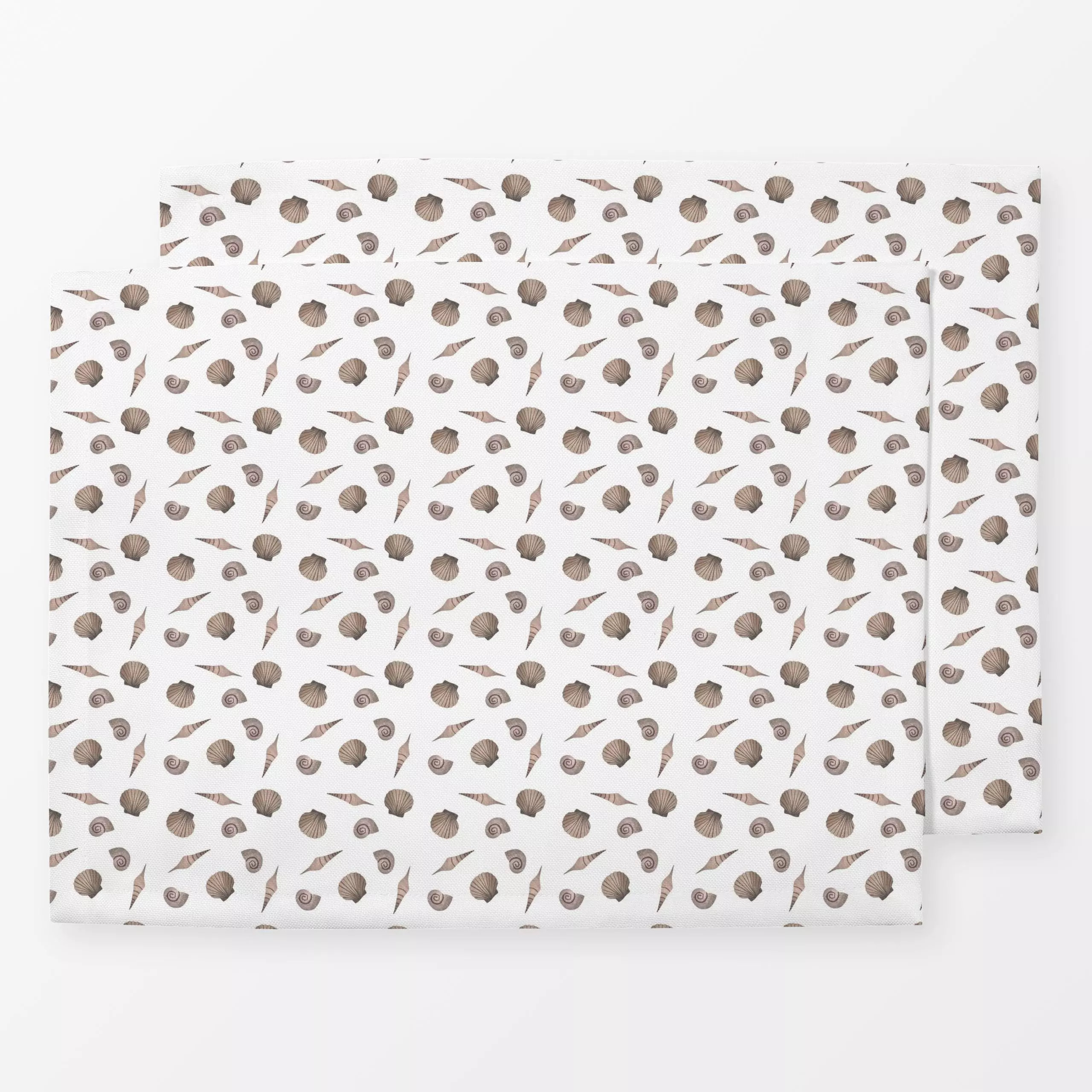 Tischset Muster Muscheln - Sommer, Symbole & Muster - von „Kerstin Ax"; Muster, Natur, Illustration, Meer, Strand, Sommer, M...