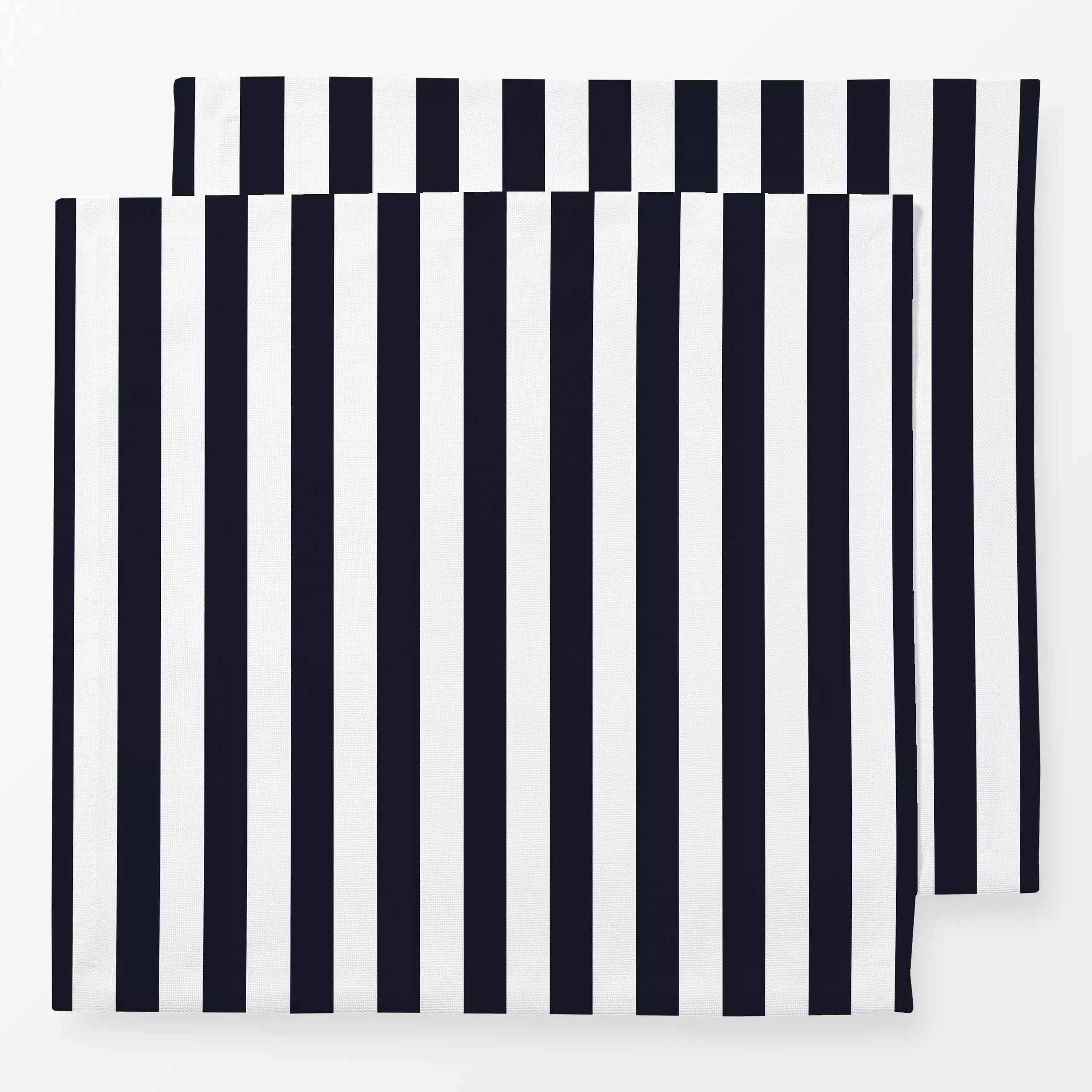 Servietten Striped Black Blue - Symbole & Muster - von „Studio ROSAGRAU"; Streifen, Weihnachten, Weihnachtskissen, dunkelbla...