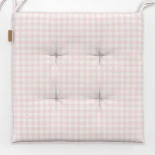 Sitzkissen Sommer Karo Pink Weiß