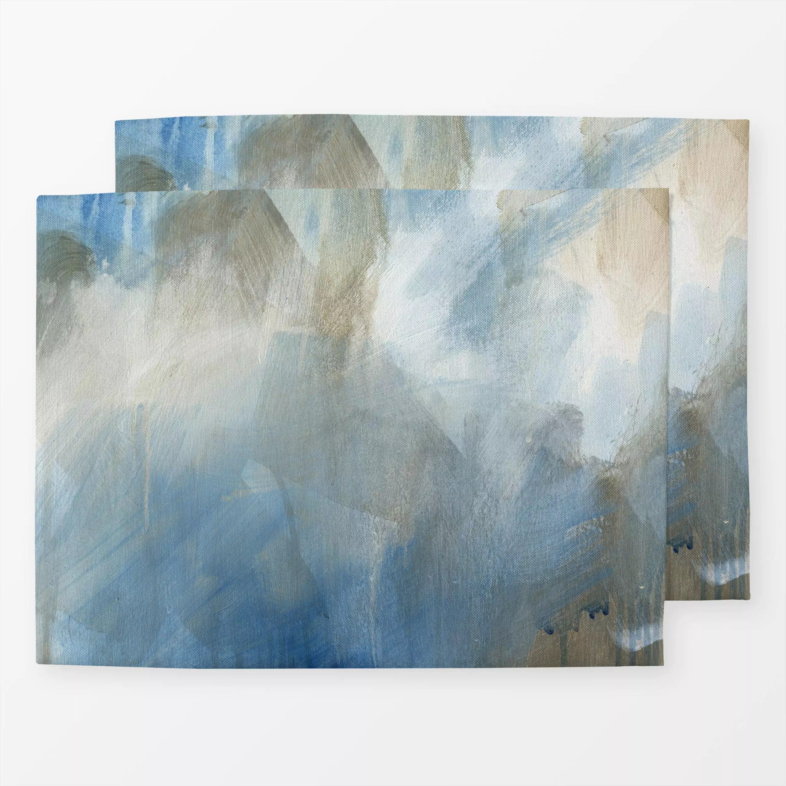 Tischset Painterly Perfection Blau 4, gemustert, von Primus Pattern