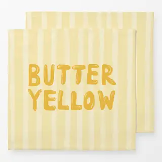 Servietten Butter Yellow gestreift