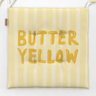 Sitzkissen Butter Yellow gestreift