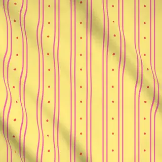 Meterware COLORFUL STRIPES YELLOW