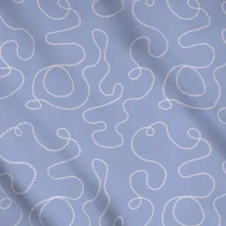 Meterware Perlenkette Pattern Blau