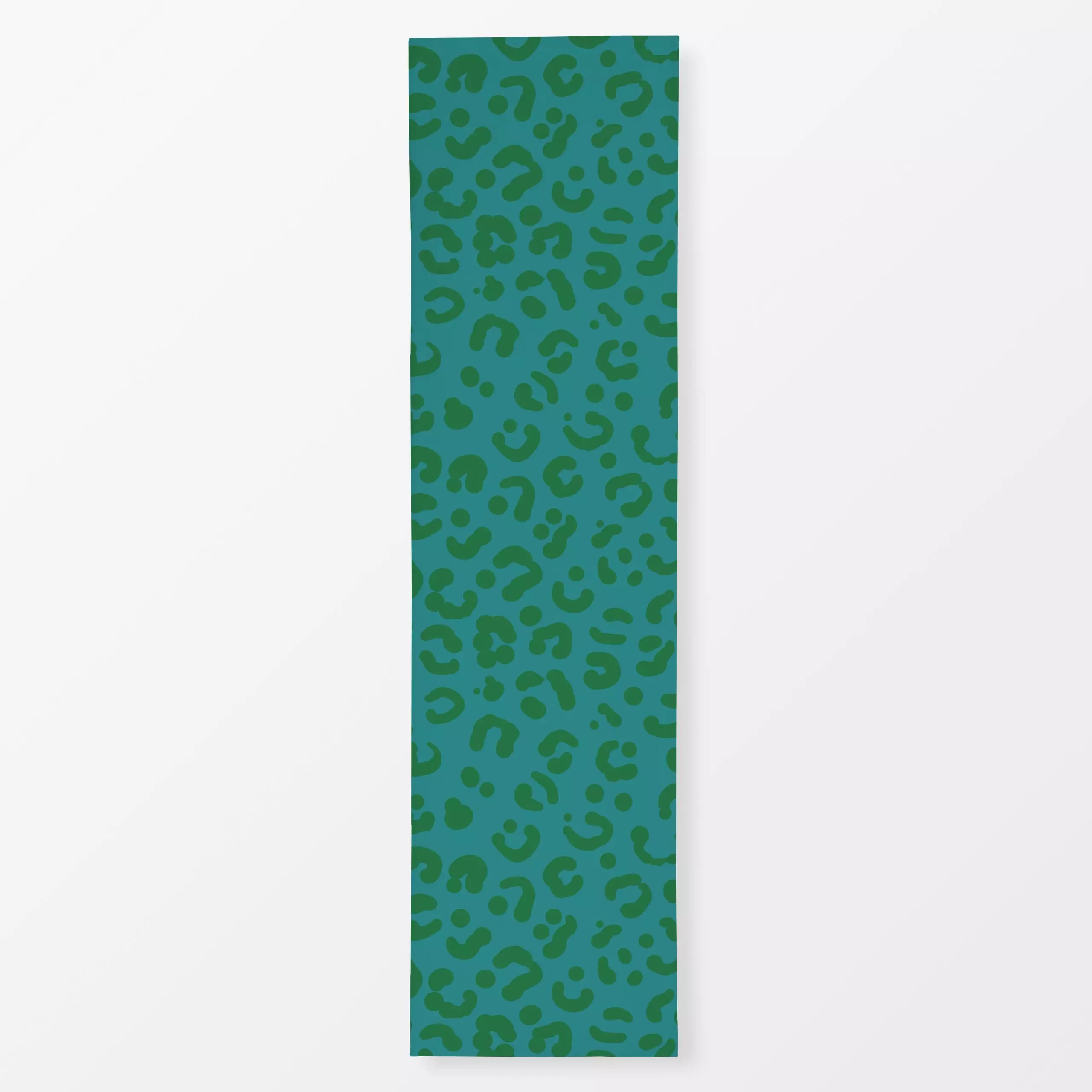 Tischläufer Leopardenmuster green - Tiere, Symbole & Muster - von „Julia Reyelt"; Muster, Leo, Leopard, Afrika, colorful, Ti...