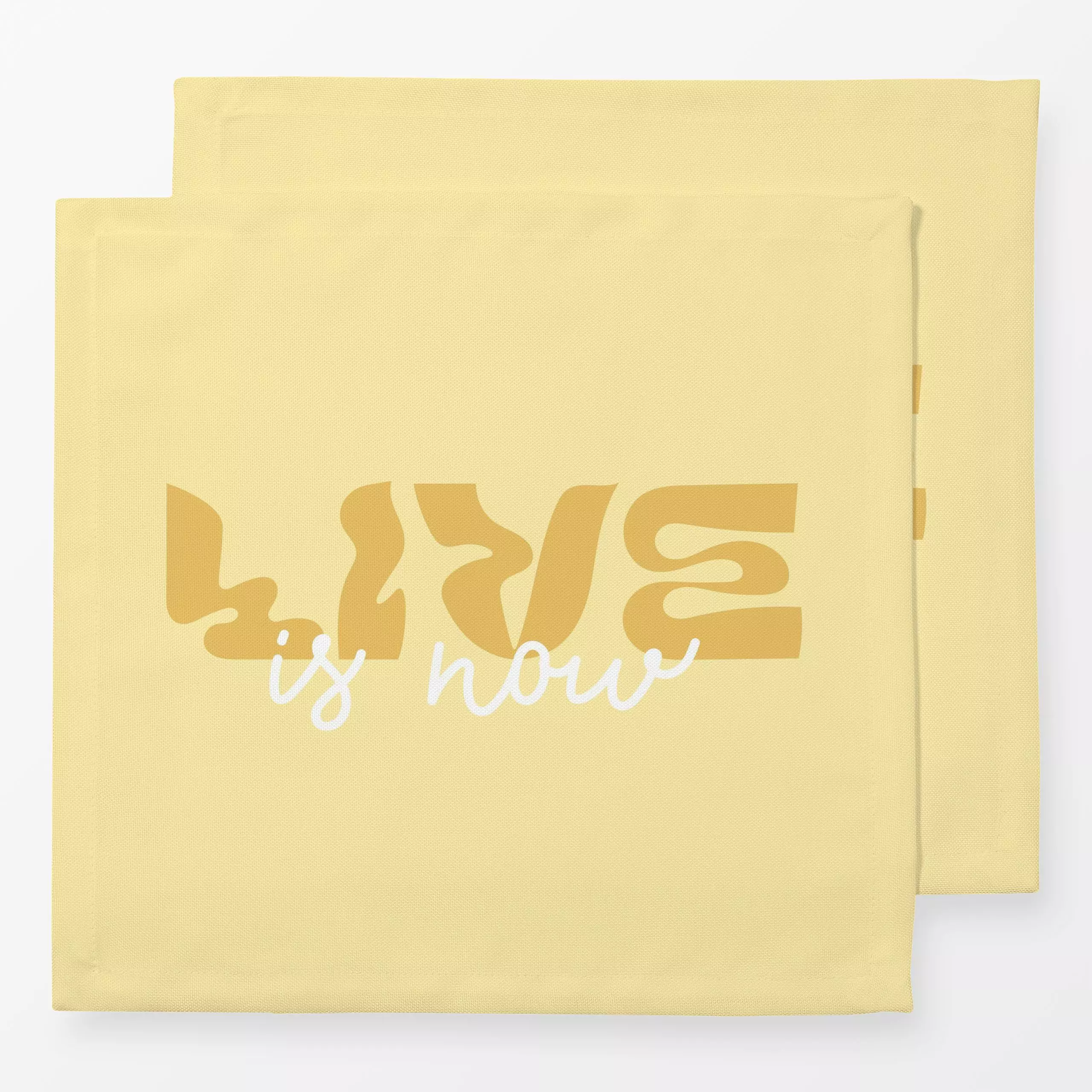 Servietten LINEAR Live is now 2 - Sprüche & Schriftzüge - von „Primus Pattern"; Self Love, typografie, Pastell, Lettering, L...