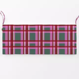 Bankauflage Tartan Weihnachten Grün