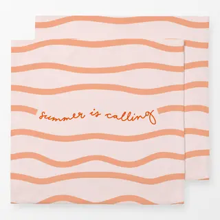 Servietten coastal summer calling rot