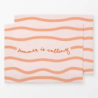 Tischset coastal summer calling rot